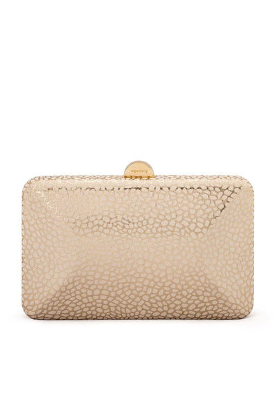 Frankie Embossed Clutch - Natural