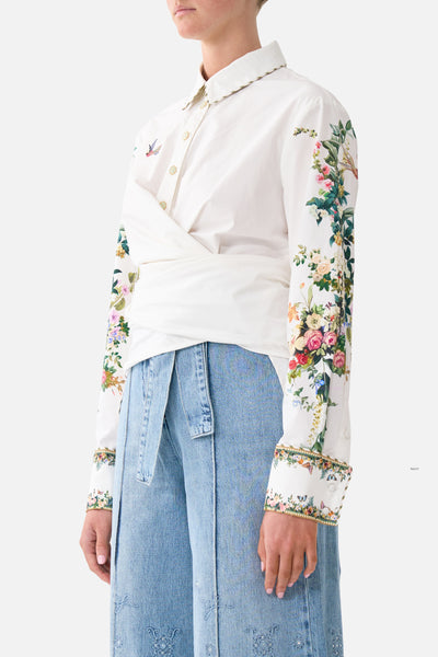 Front Wrap Shirt - Art For The Empress