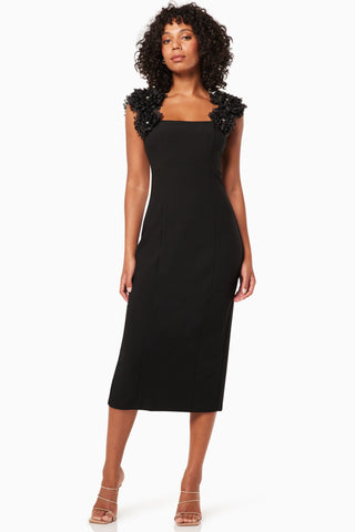 Gabby Midi Dress - Black