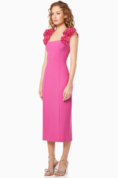 Gabby Midi Dress - Hot Pink SIZE XXL/16 ONLY