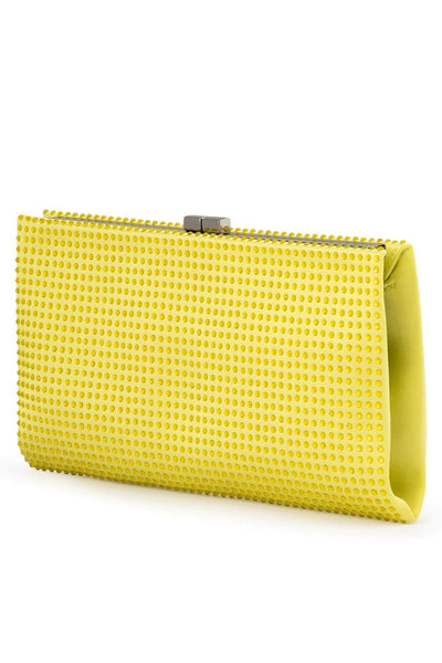 Gabriela Hotfix Frame Clutch - Chartreuse