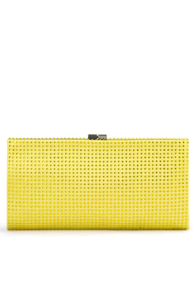 Gabriela Hotfix Frame Clutch - Chartreuse