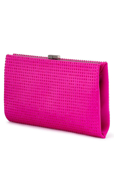 Gabriela Hotfix Frame Clutch - Fuchsia