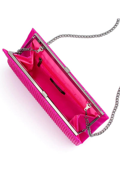 Gabriela Hotfix Frame Clutch - Fuchsia