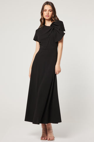 Galaxite Midi Dress - Black
