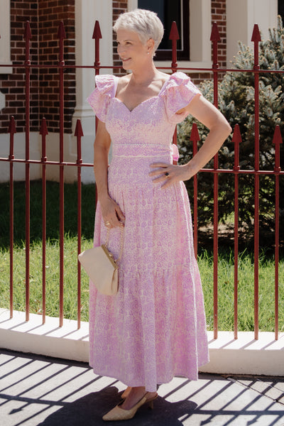 Pink Gallah Maxi Dress - Lilac Cornelli