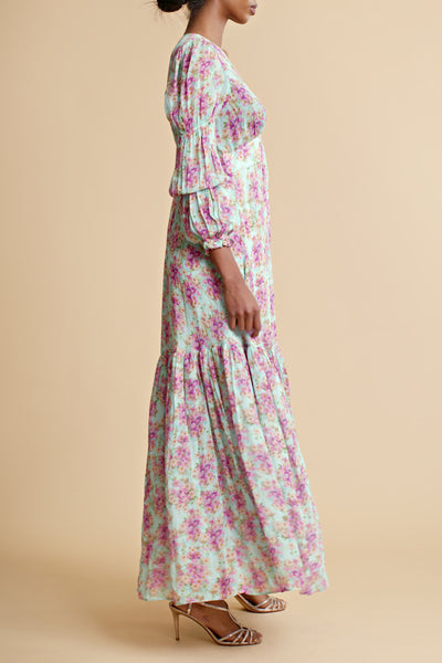 Georgette Maxi Dress - Summer Flowers