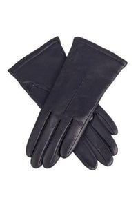 Ginny Single Point Leather Gloves - French Navy
