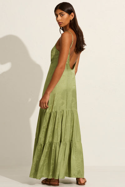 Haisley Maxi Dress - Green SIZE L/12 ONLY