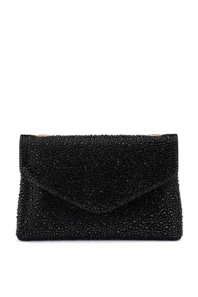 Hattie Crystal Shoulder Bag - Black
