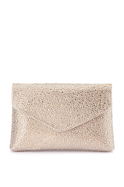 Hattie Crystal Shoulder Bag - Champagne