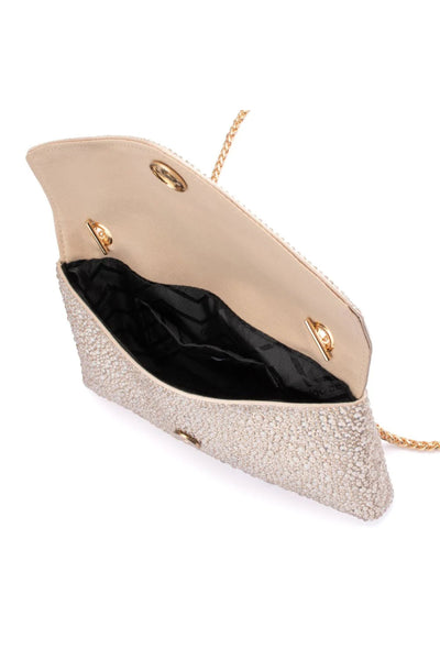 Hattie Crystal Shoulder Bag - Champagne
