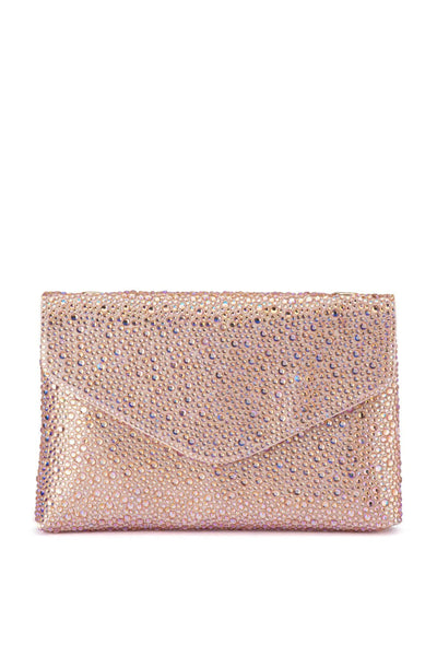 Hattie Crystal Shoulder Bag - Peach