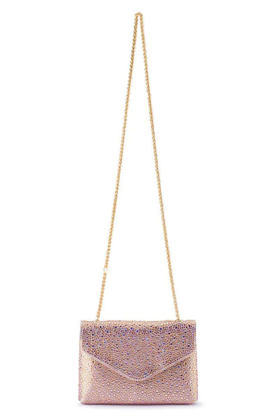 Hattie Crystal Shoulder Bag - Peach