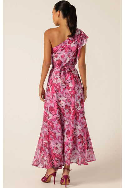 High Stakes Maxi Dress - Raspberry Mauve Floral