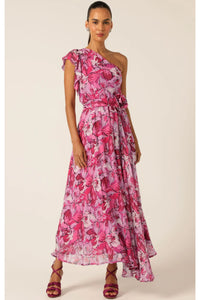 High Stakes Maxi Dress - Raspberry Mauve Floral