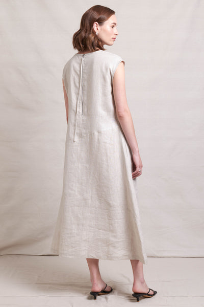 In Ore Linen Dress - Pumice