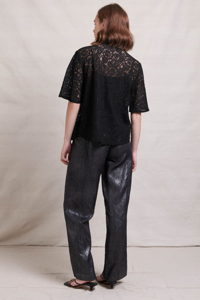 In Ore Linen Pant - Onyx SIZE 16 ONLY