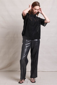 In Ore Linen Pant - Onyx