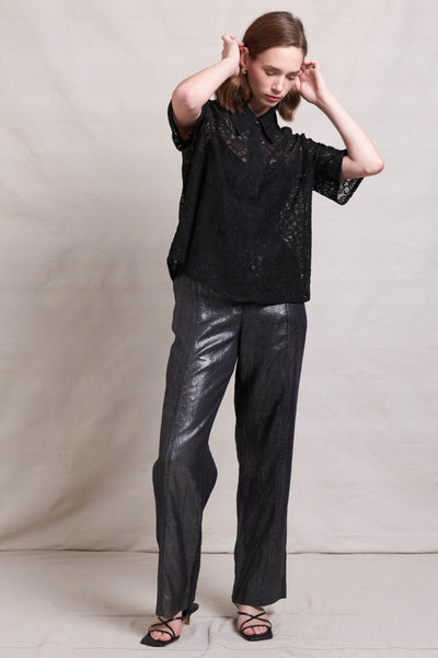 In Ore Linen Pant - Onyx SIZE 16 ONLY