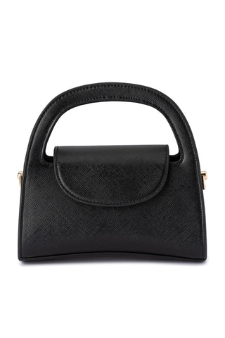 Ivy Curved Handle Bag - Black