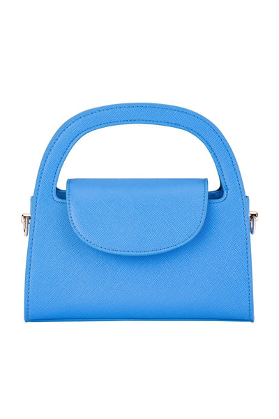 Ivy Curved Handle Bag - Blue