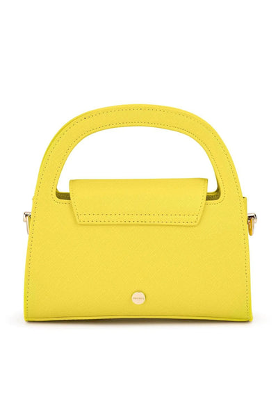 Ivy Curved Handle Bag - Chartreuse