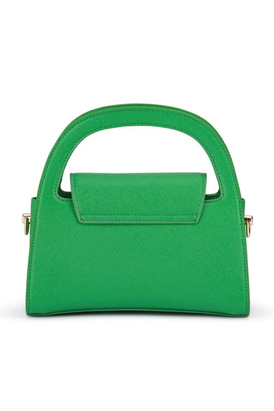 Ivy Curved Handle Bag - Green
