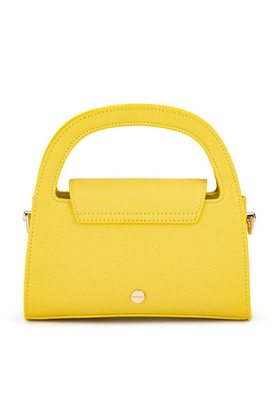 Ivy Curved Handle Bag - Yellow