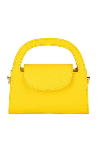 Ivy Curved Handle Bag - Yellow
