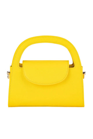 Ivy Curved Handle Bag - Yellow