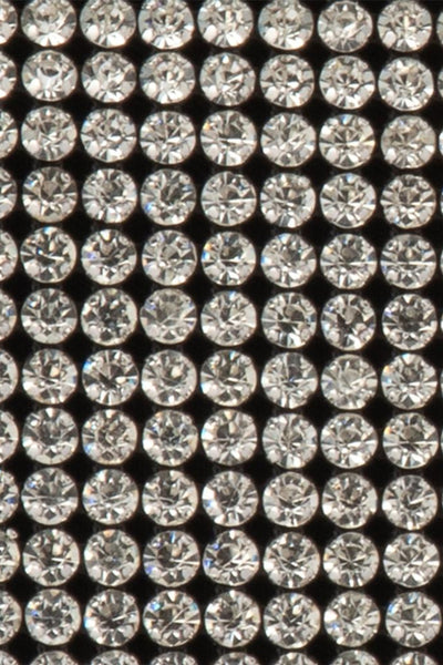 Jerry Crystal Vintage Clutch - Black Silver