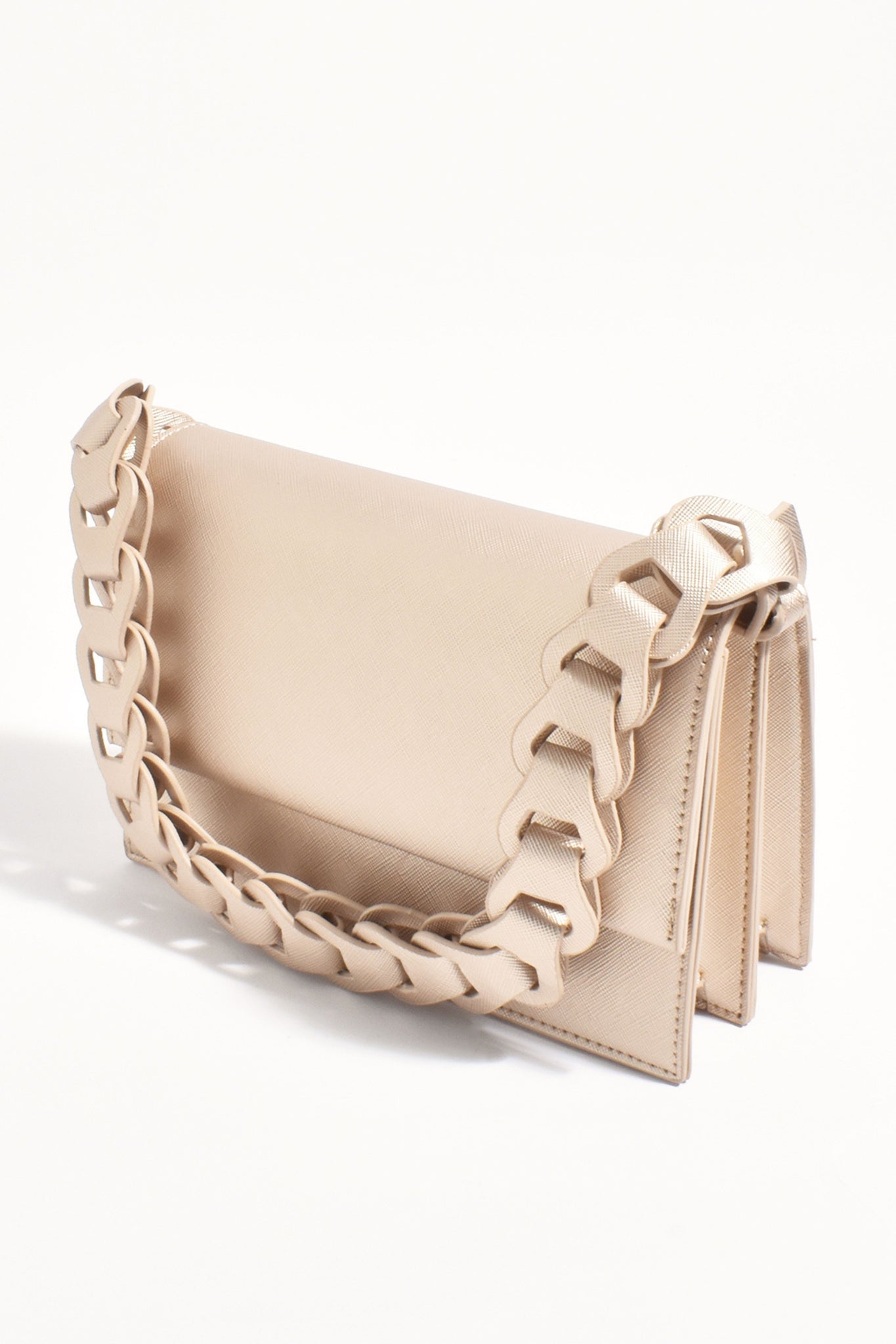 Jessica Structured Chain Mini Handbag - Gold