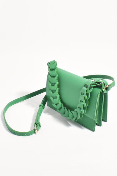 Jessica Structured Chain Mini Handbag - Green