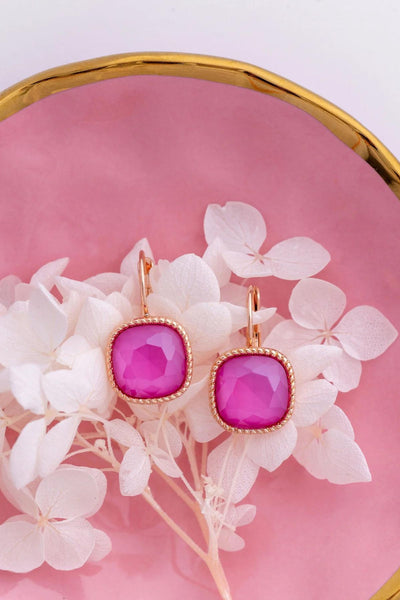 Jolie Earrings - Peony Pink