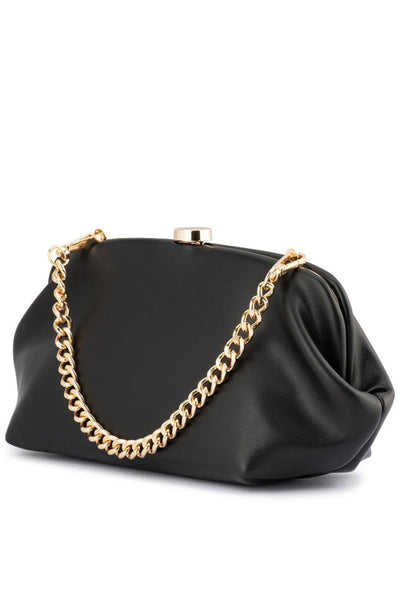 Josefina Framed Clutch - Black