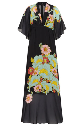 Julia Maxi Dark Ink - Floral