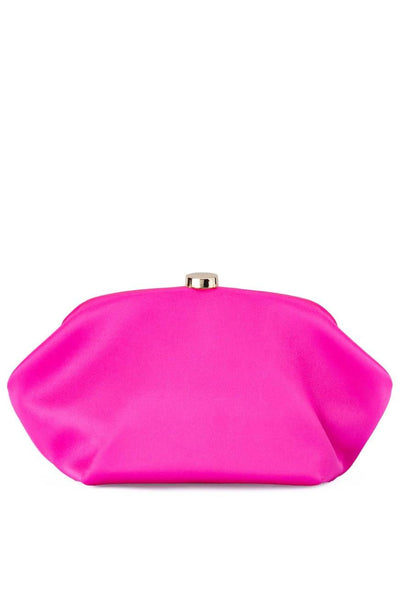 Karina Satin Clutch - Fuchsia