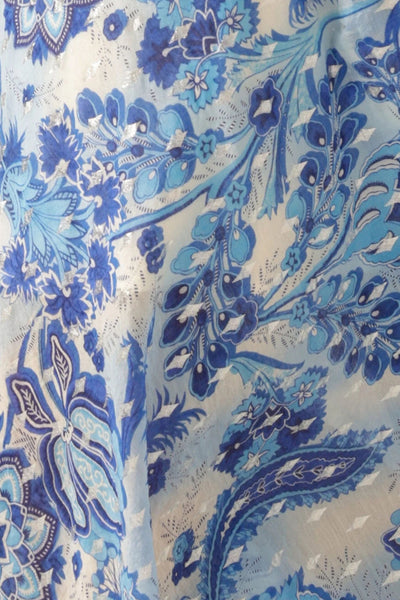 Kassiopi Top - Blue Silver Batique