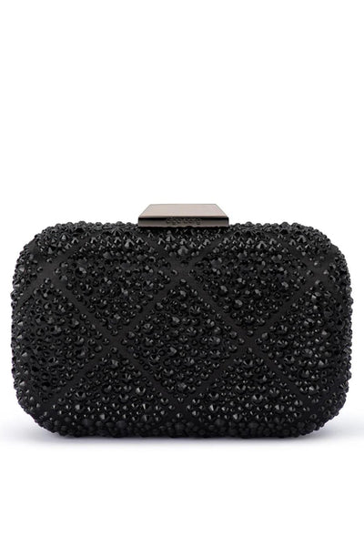 Keren Diamond Hotfix Clutch - Black