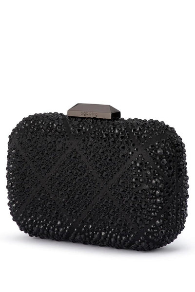 Keren Diamond Hotfix Clutch - Black