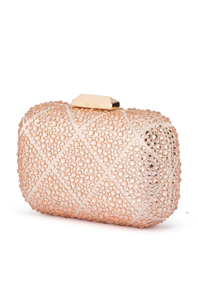 Keren Diamond Hotfix Clutch -Blush