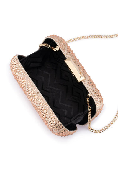 Keren Diamond Hotfix Clutch -Blush