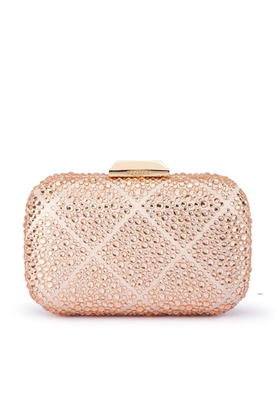 Keren Diamond Hotfix Clutch -Blush