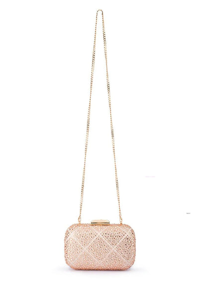 Keren Diamond Hotfix Clutch -Blush