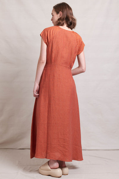 Key Note Linen Dress - Fiesta Stripe