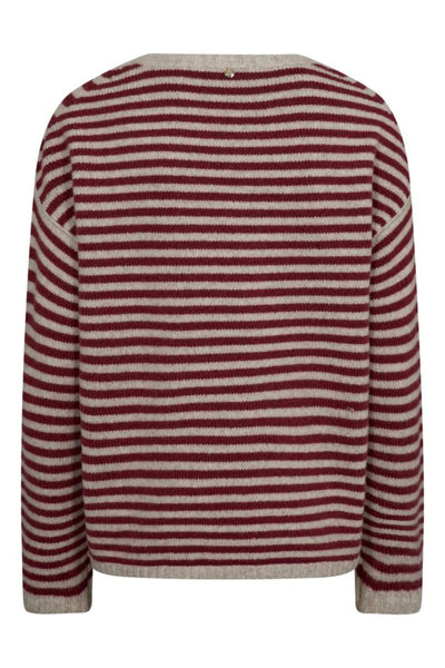 Khai Stripe Knit - Garnet