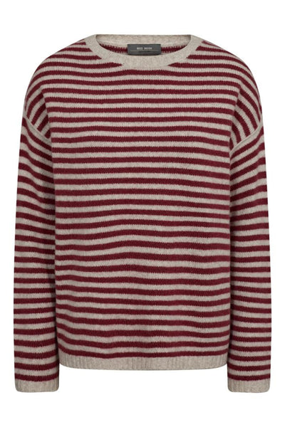 Khai Stripe Knit - Garnet