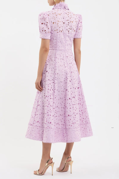 Kitsu Short Sleeve Midi - Lilac