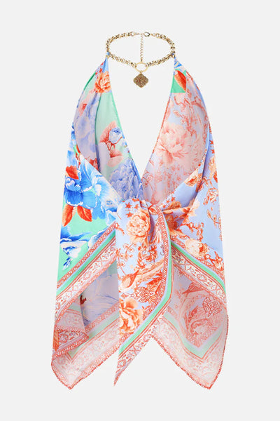 Knotted Scarf Top - Topkapi Pop